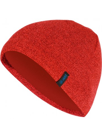 Gebreide muts 2.0 rood gemeleerd
